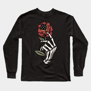 Rose and skull Long Sleeve T-Shirt